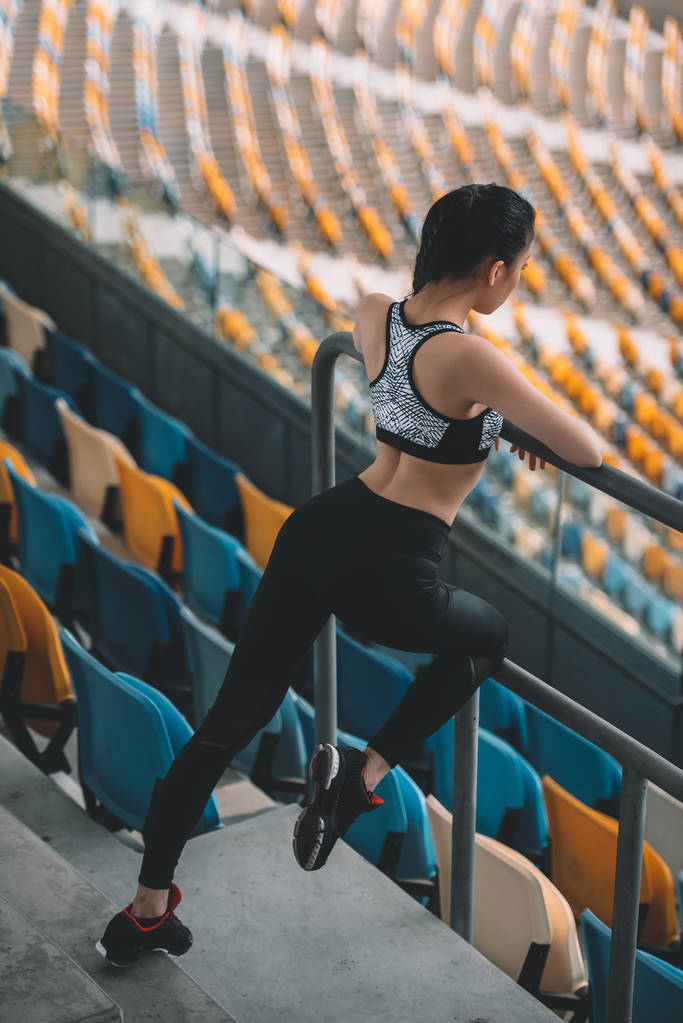 young sportswoman stretching  - Photo, Image