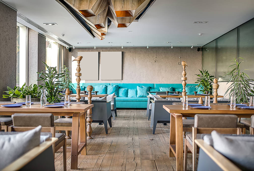 Restaurant in moderne stijl - Foto, afbeelding