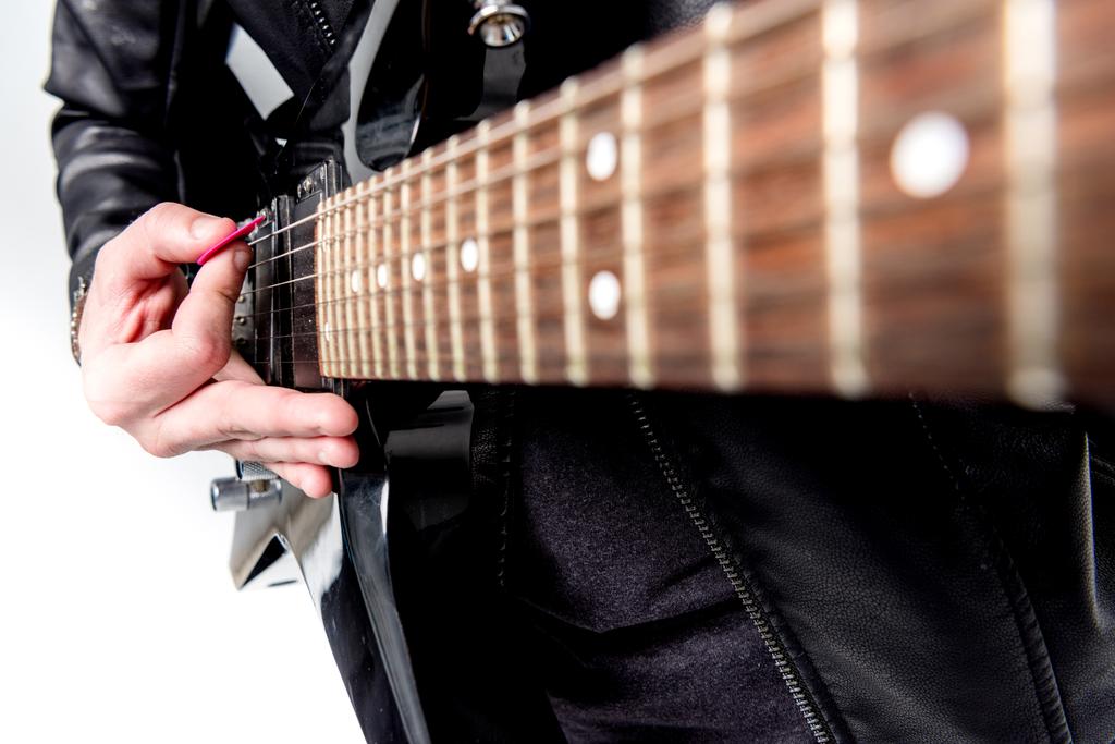 rocker με ηλεκτρική κιθάρα  - Φωτογραφία, εικόνα