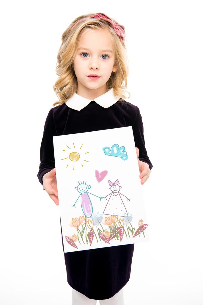 Criança pequena com pinturas
 - Foto, Imagem