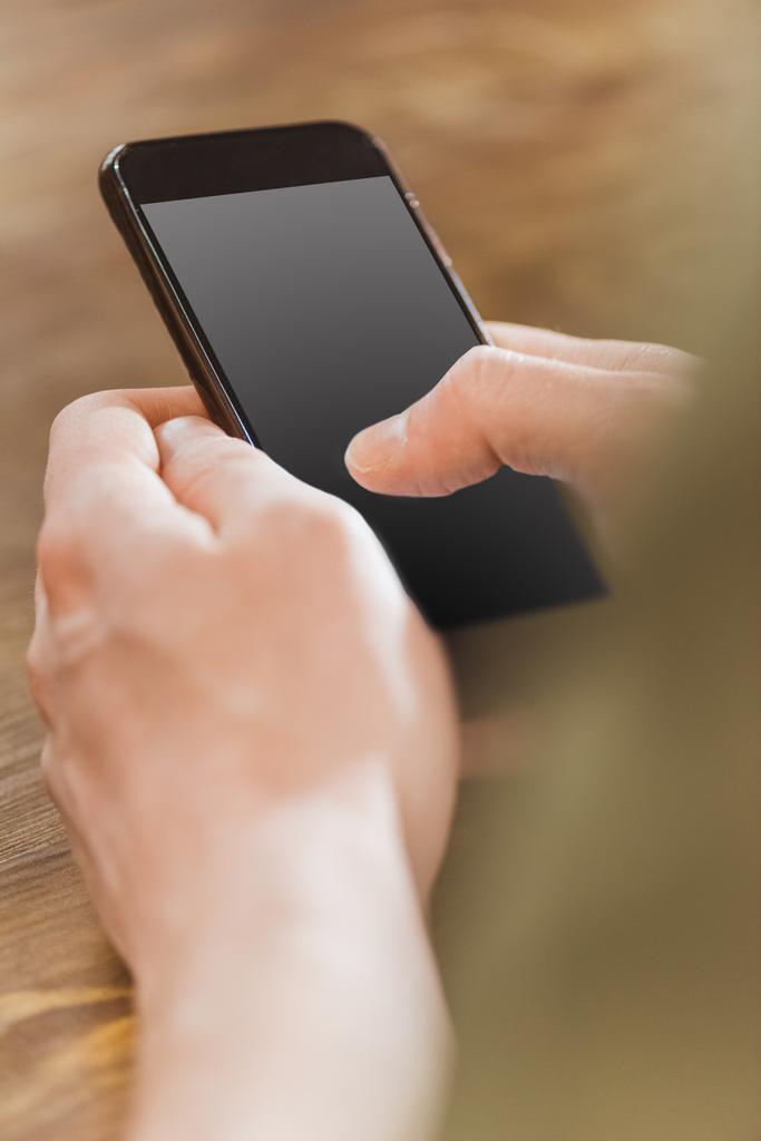 Smartphone s prázdnou obrazovkou šedá - Fotografie, Obrázek