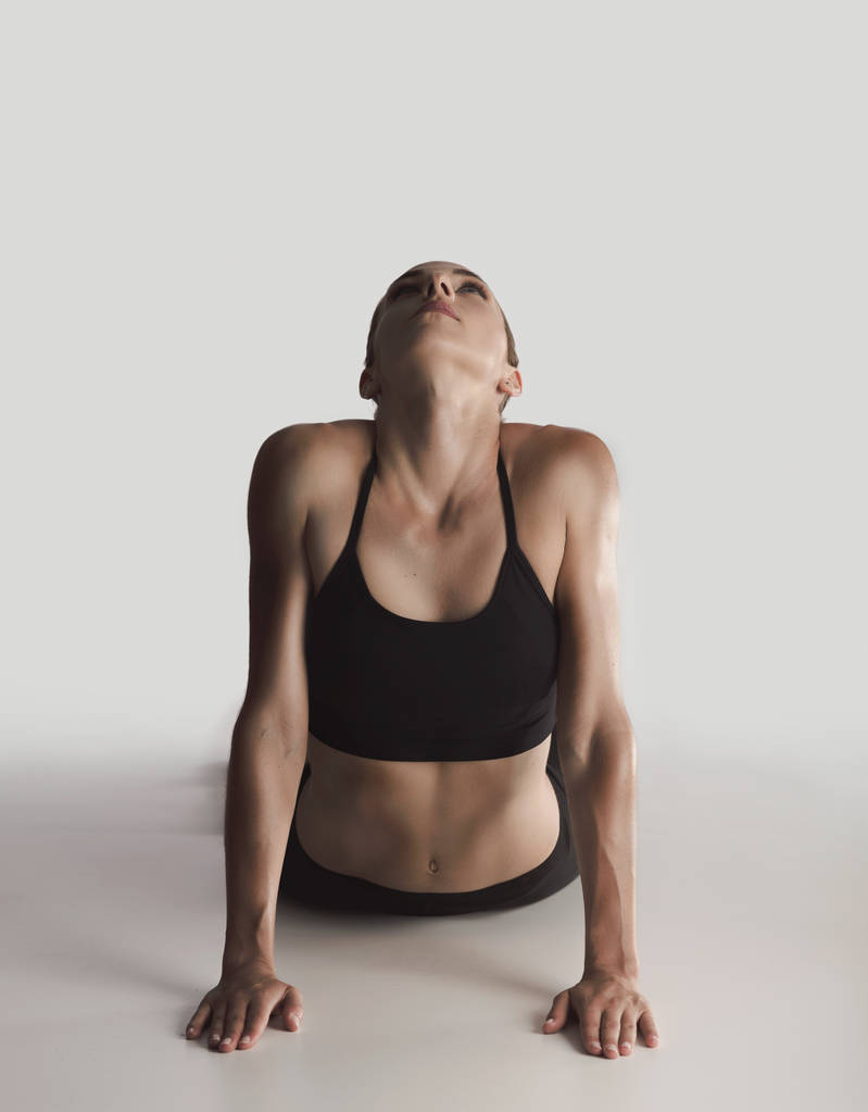 woman doing stretching exercises  - Photo, Image