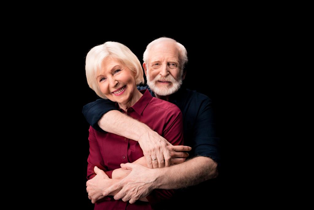 Ölelkező idős pár - Fotó, kép