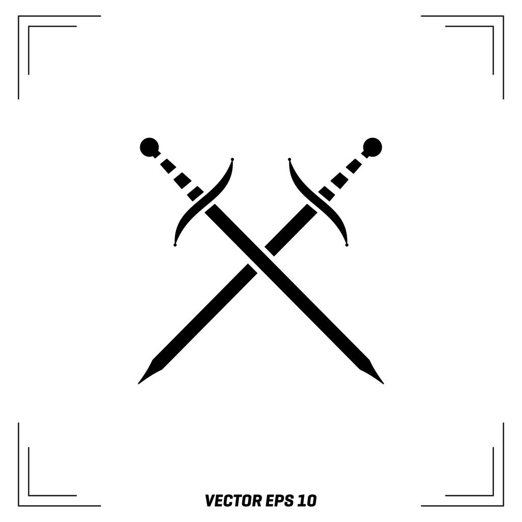 Kreuzschwerter der Wikinger - Vektor, Bild