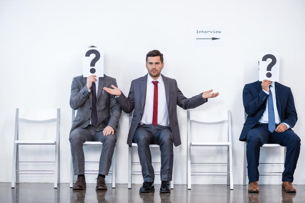 businessmen waiting for interview - Photo, Image
