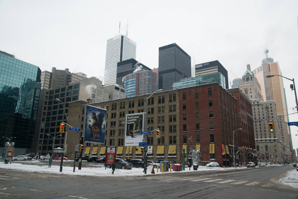 Toronto Innenstadt im verschneiten Winter - Foto, Bild