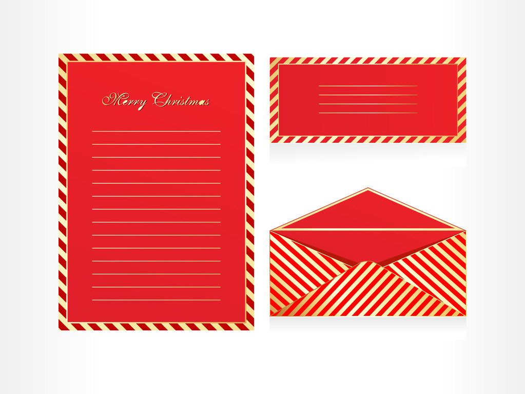 Joulu kirjekuori ja kirjeen pää
 - Vektori, kuva