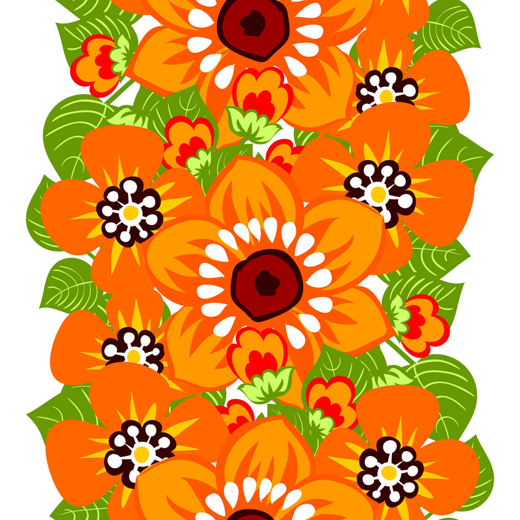 Motif de fleur aquarelle sans couture
 - Vecteur, image