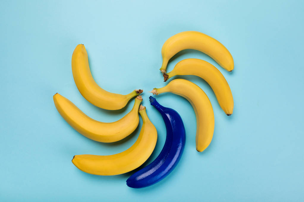 Coleção de bananas coloridas
 - Foto, Imagem