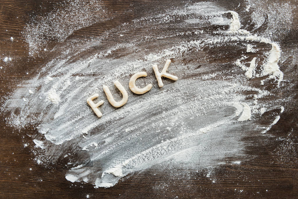 Word fuck from cookies  - Photo, Image