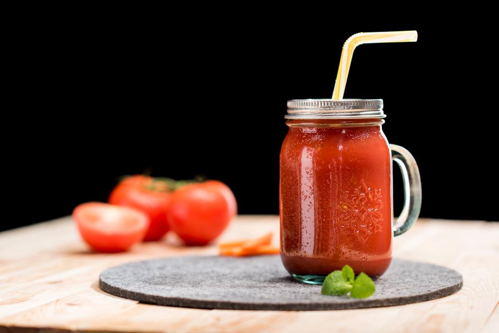 Świeży pomidor smoothie  - Zdjęcie, obraz