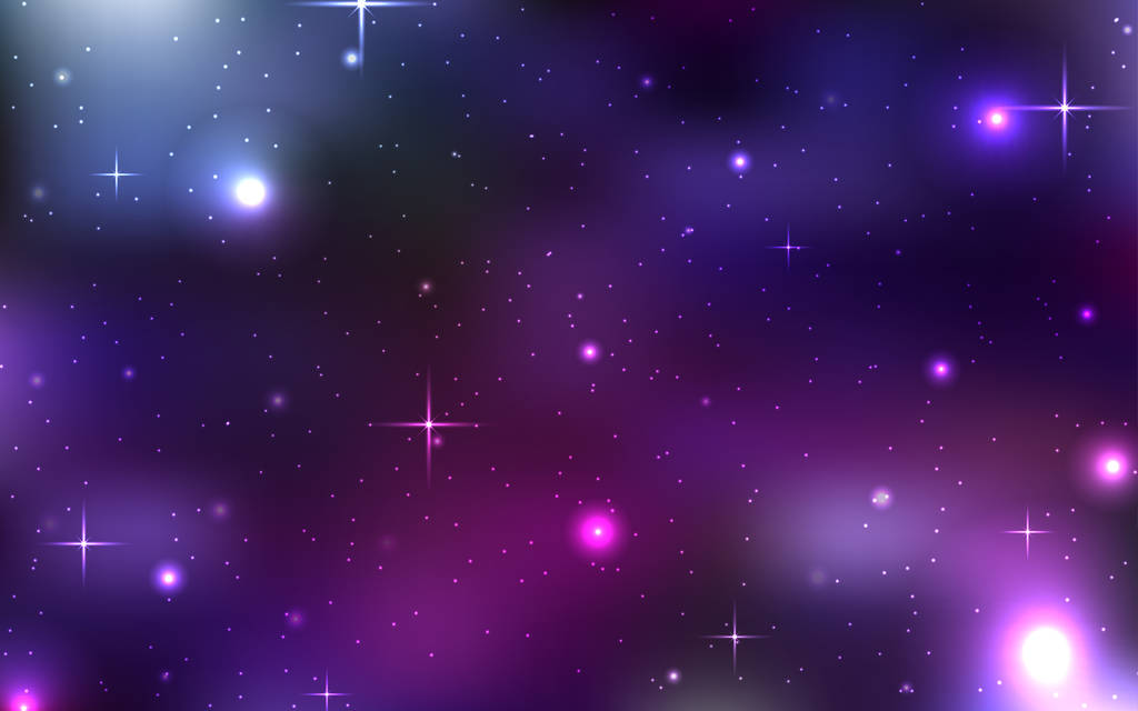 星と星雲領域のパターン - ベクター画像