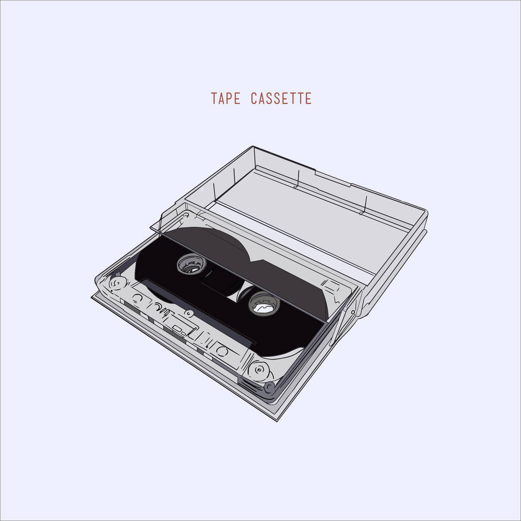 cassette audio vintage, vecteur d'illustration
. - Vecteur, image