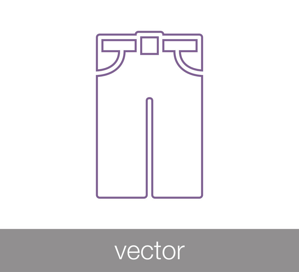 Ikona Spodnie Mężczyźni - Wektor, obraz