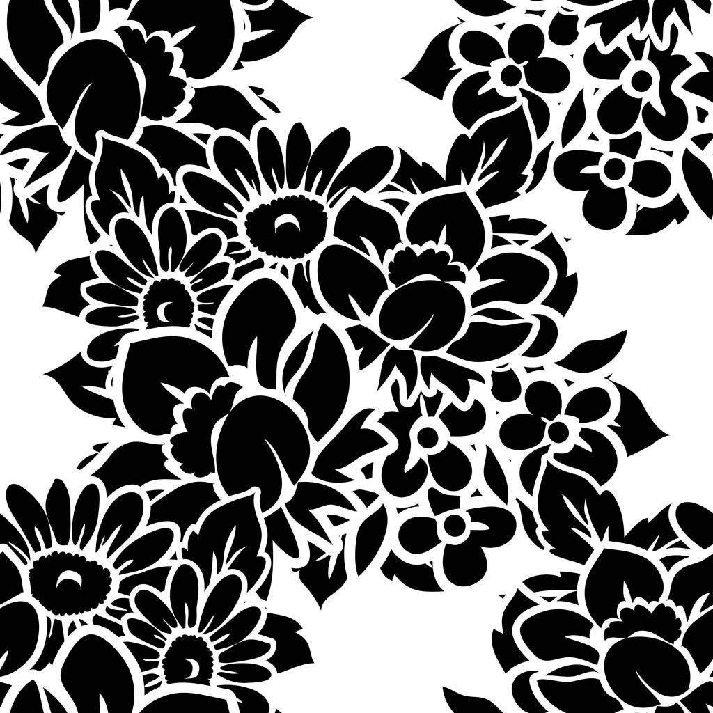 naadloos bloemenpatroon - Vector, afbeelding