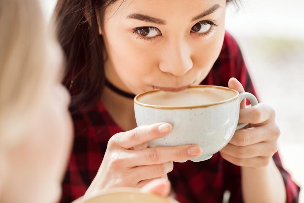Kávézó nő - Fotó, kép