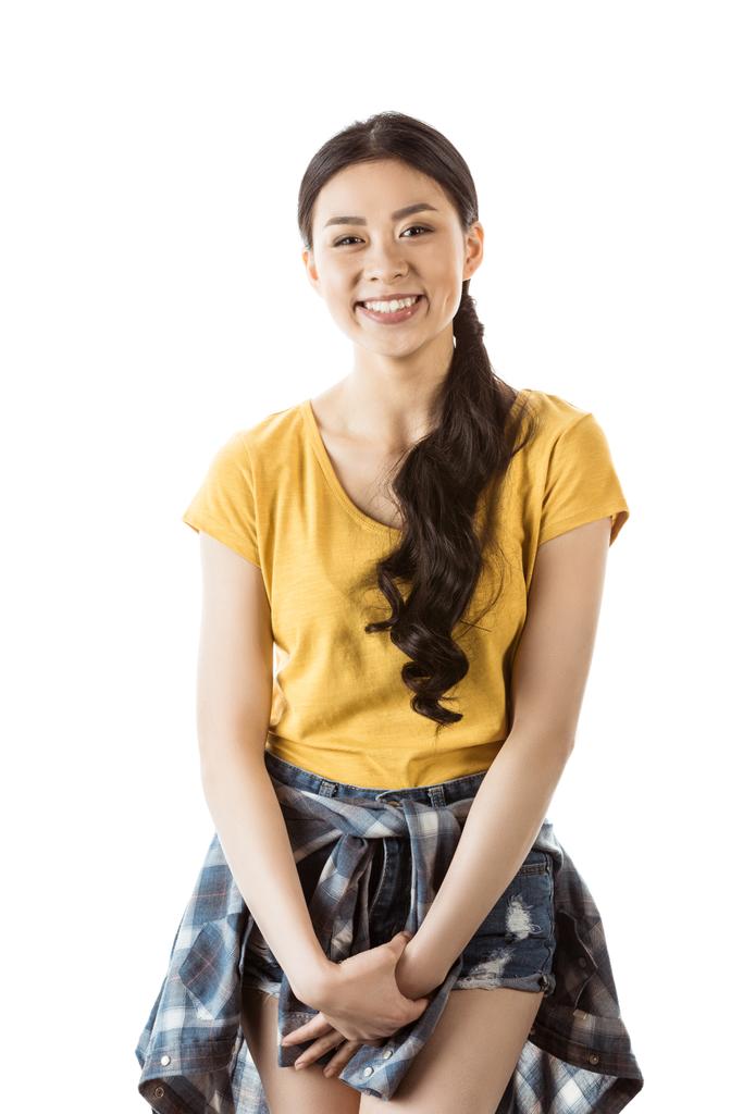 lächelnd lässig asiatische Mädchen - Foto, Bild