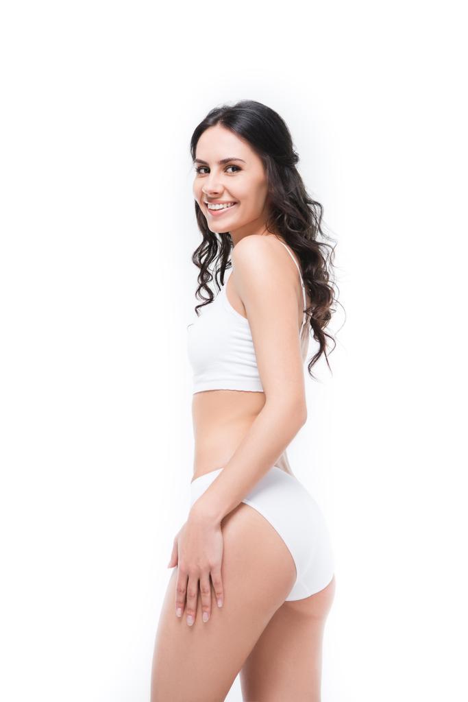 woman posing in white underwear - Photo, Image