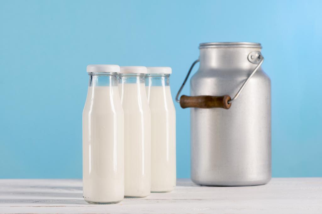 milk in glass bottles - Photo, Image
