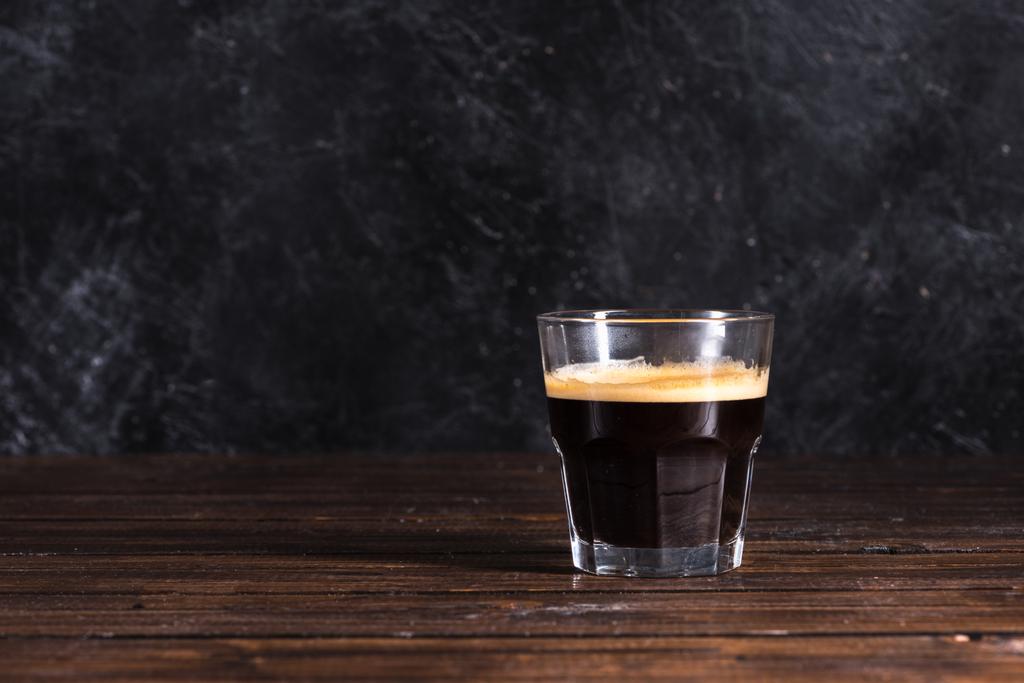 glass of freshly made coffee - Photo, Image