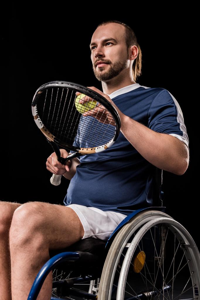 Tennis player in wheelchair  - Photo, Image