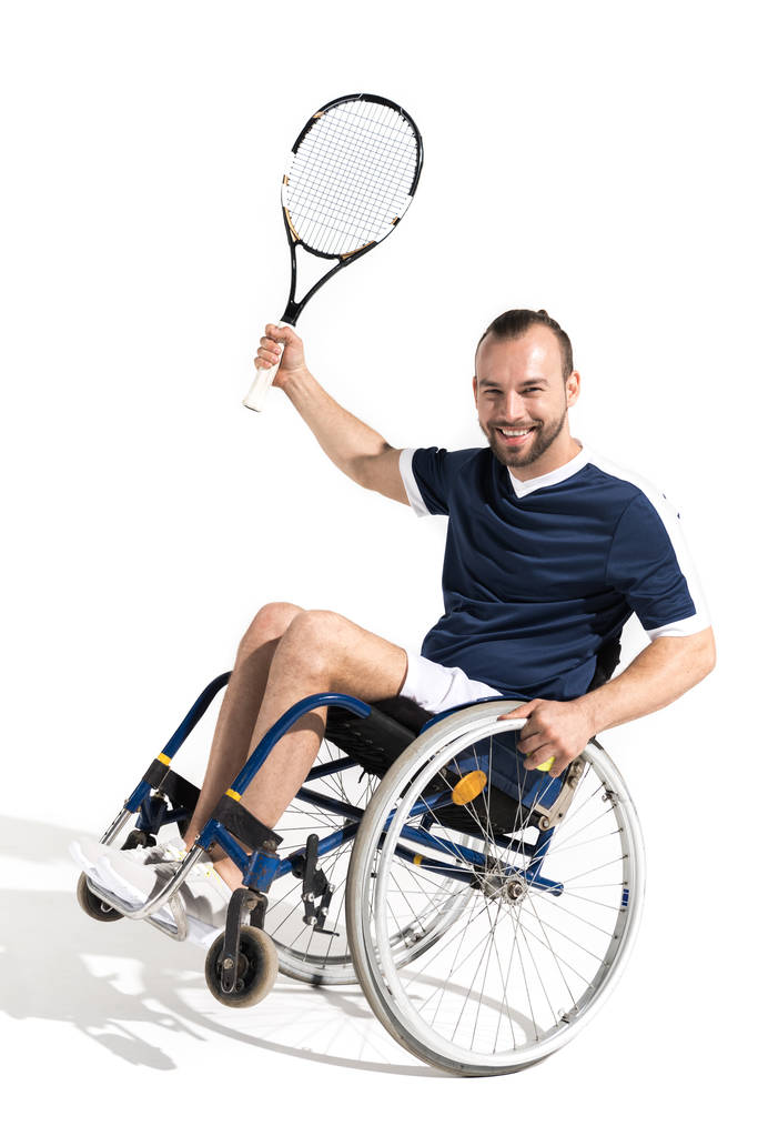 Tekerlekli sandalye tenis oyuncusu  - Fotoğraf, Görsel