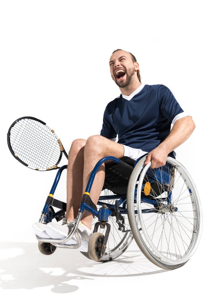 Tekerlekli sandalye tenis oyuncusu  - Fotoğraf, Görsel