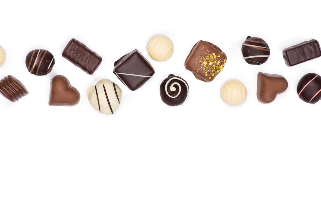 sortiment čokoládových cukrovinek  - Fotografie, Obrázek