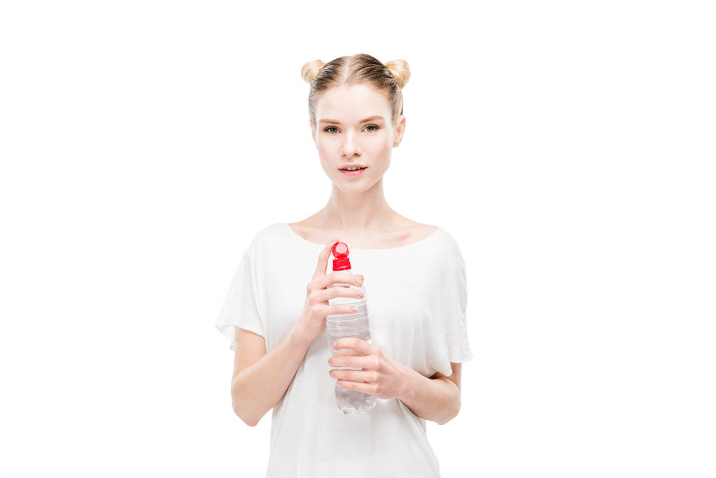 meisje drinkwater  - Foto, afbeelding