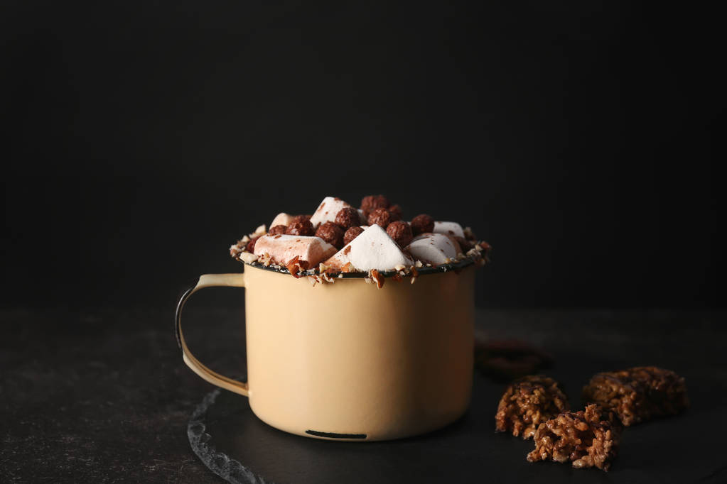 Beker cacao met marshmallows  - Foto, afbeelding