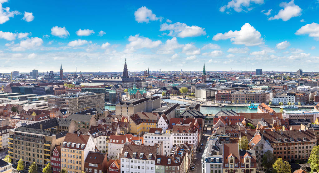 Koppenhága légi kilátása - Fotó, kép