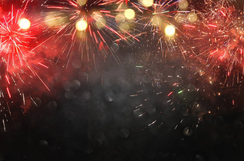 abstract holiday firework background. - Photo, Image