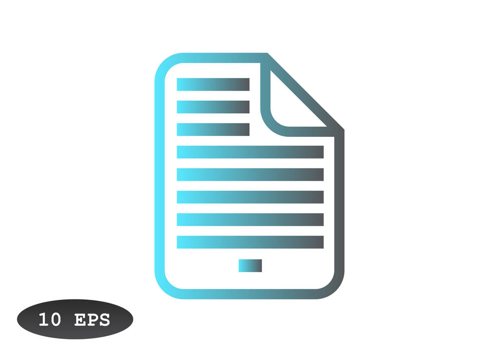 Document file simple web icon - Vector, Image