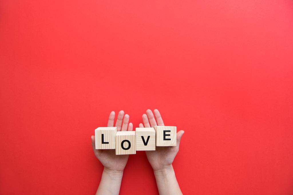 Love sign in human hands - Photo, Image