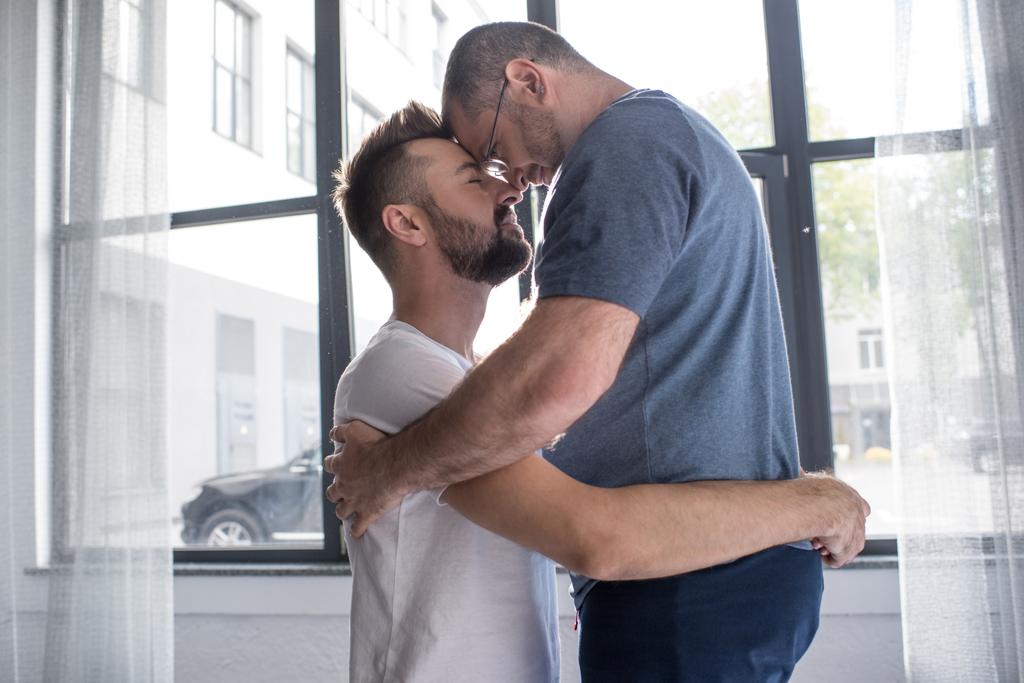 ομοφυλόφιλα ζευγάρια που αγκαλιάζονται  - Φωτογραφία, εικόνα