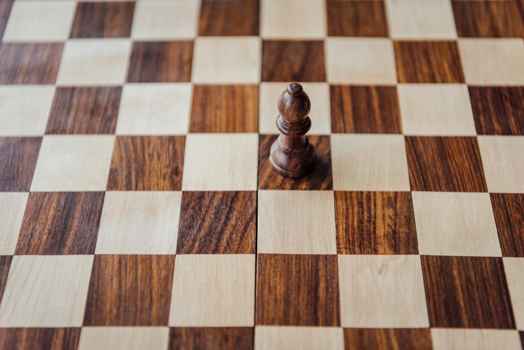 Oude houten schaakbord  - Foto, afbeelding