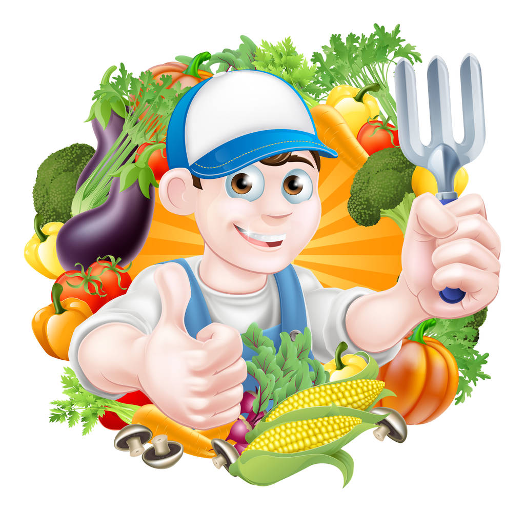 Kertész- és zöldségfélék - Vektor, kép
