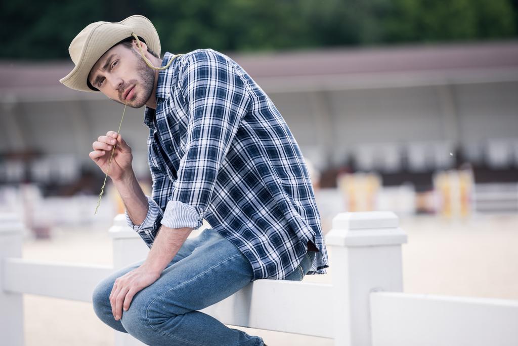 Handsome man in cowboy hat  - Photo, Image