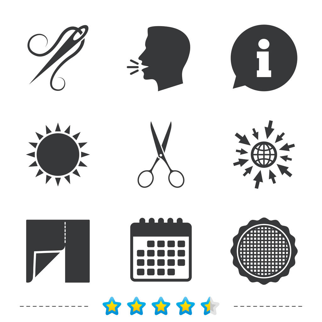 Иконки символов портного
 - Вектор,изображение