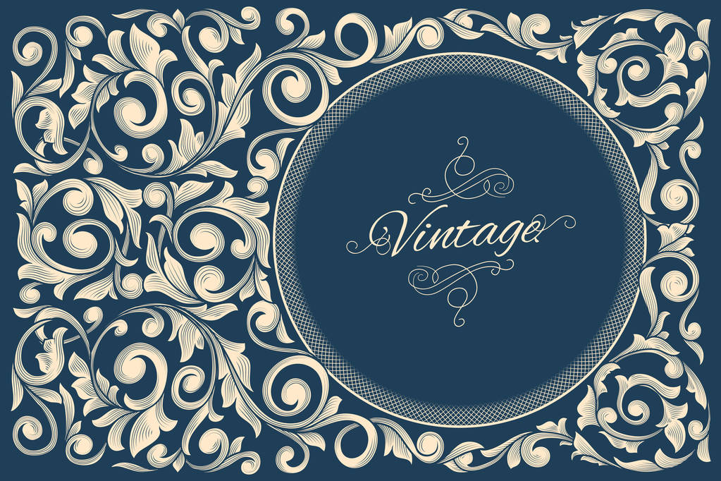 Patrón decorativo vintage
 - Vector, imagen