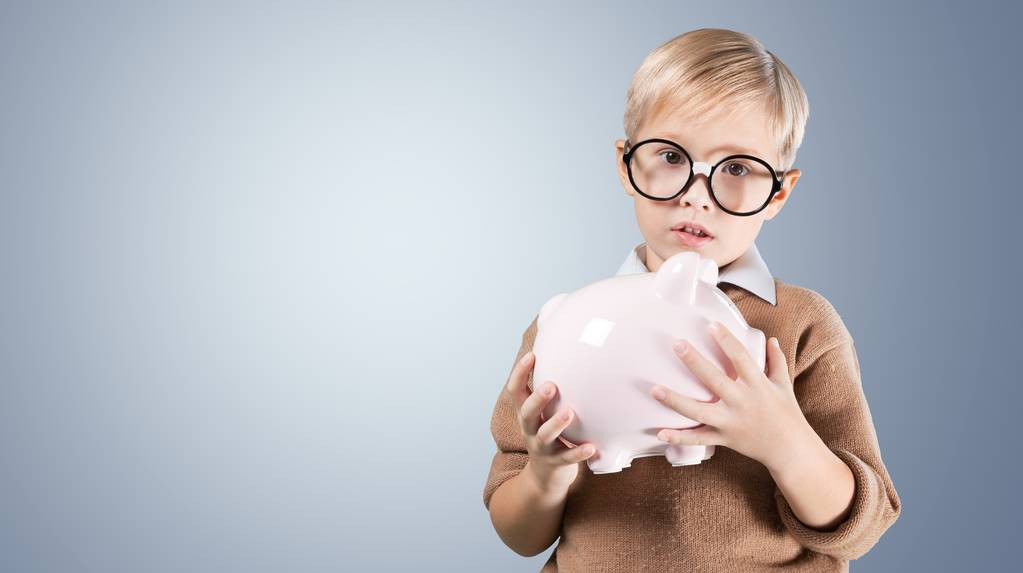 boy with piggy bank - Photo, Image