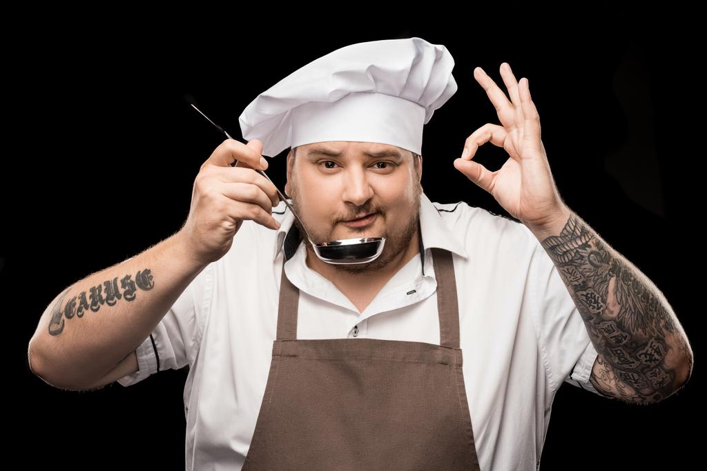 Chef professionnel avec scoop
  - Photo, image