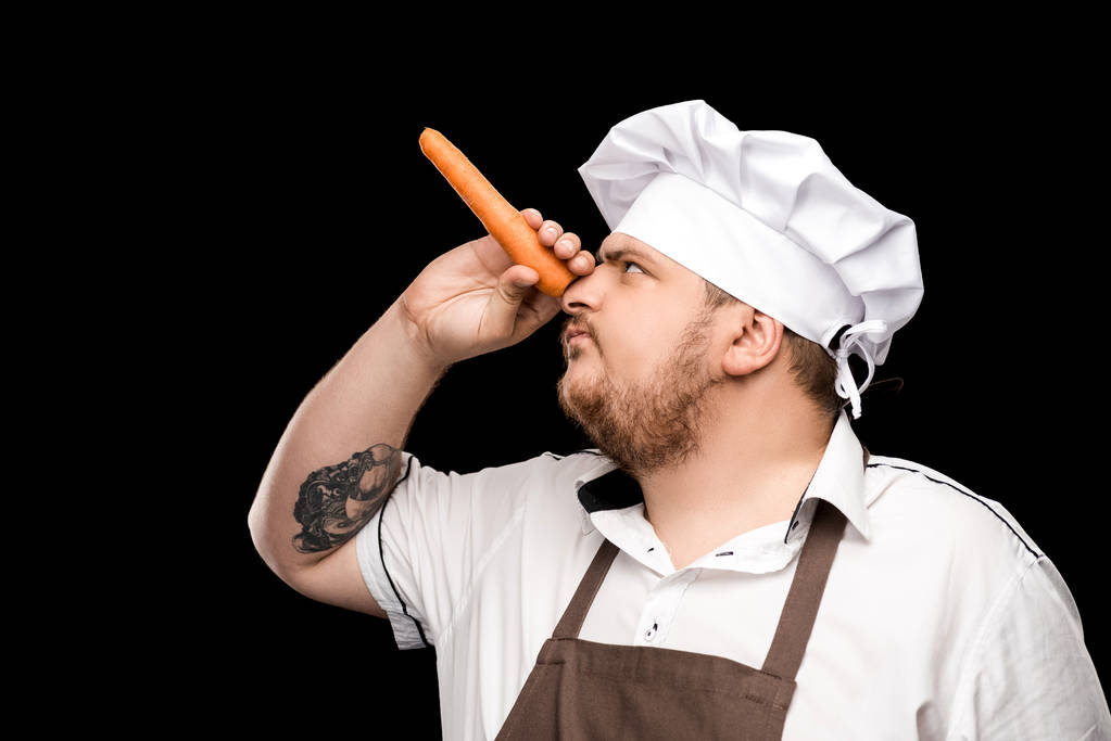 Chef-kok bedrijf wortel  - Foto, afbeelding