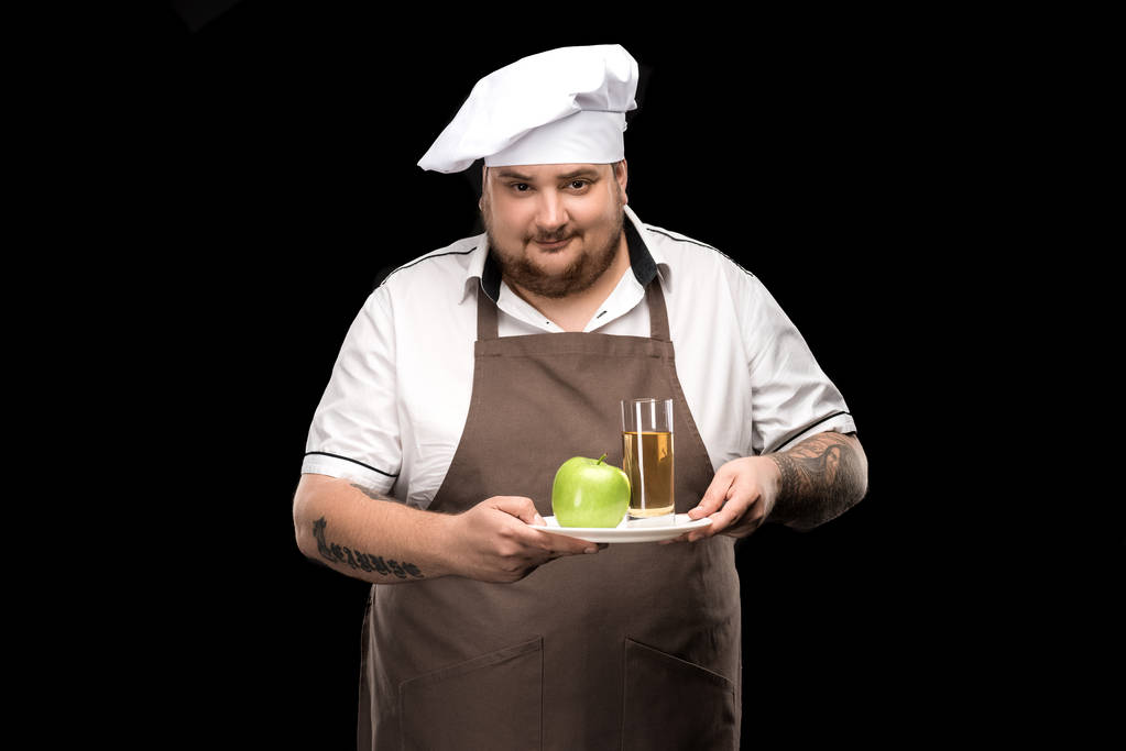 cuisinière avec jus de pomme
 - Photo, image