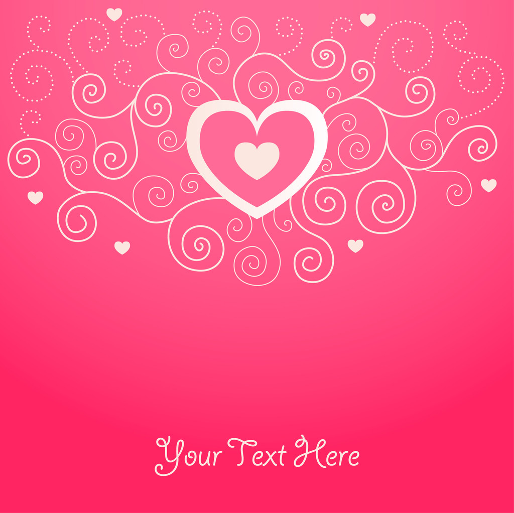 leuke Valentijnskaart achtergrond - Vector, afbeelding