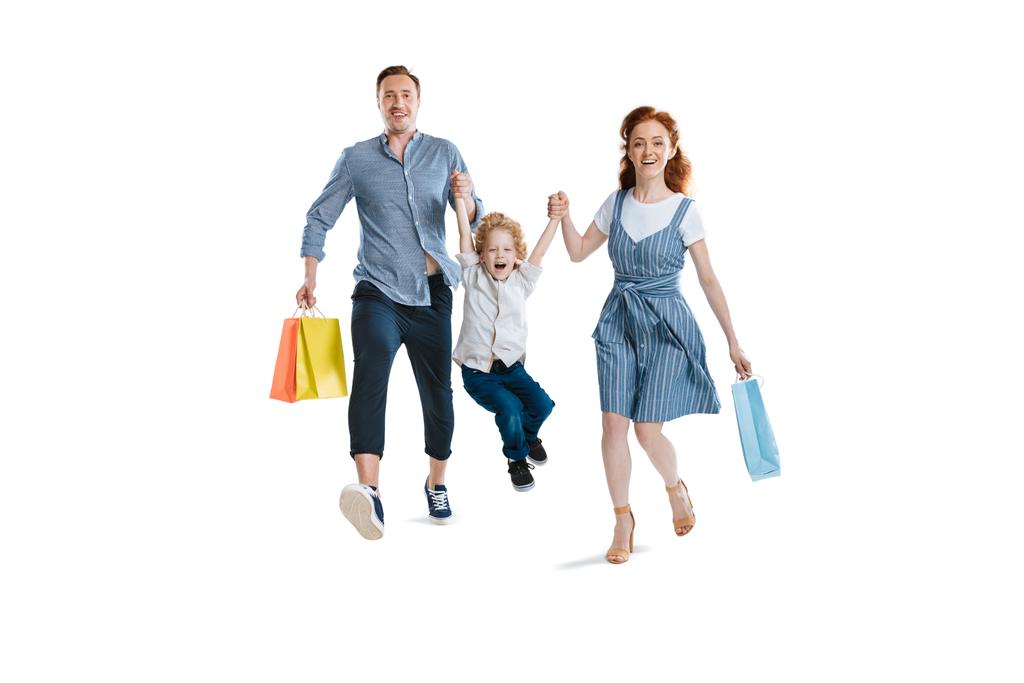 fiatal család együtt vásárlás - Fotó, kép