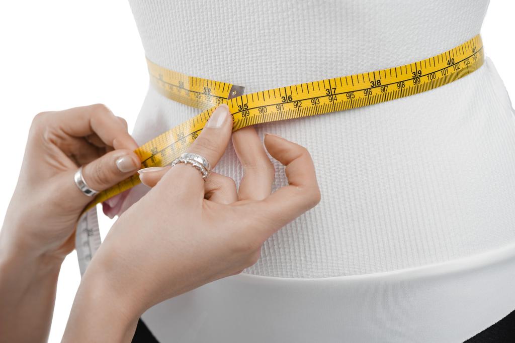 шов вимірювальний білий костюм для тіла
  - Фото, зображення