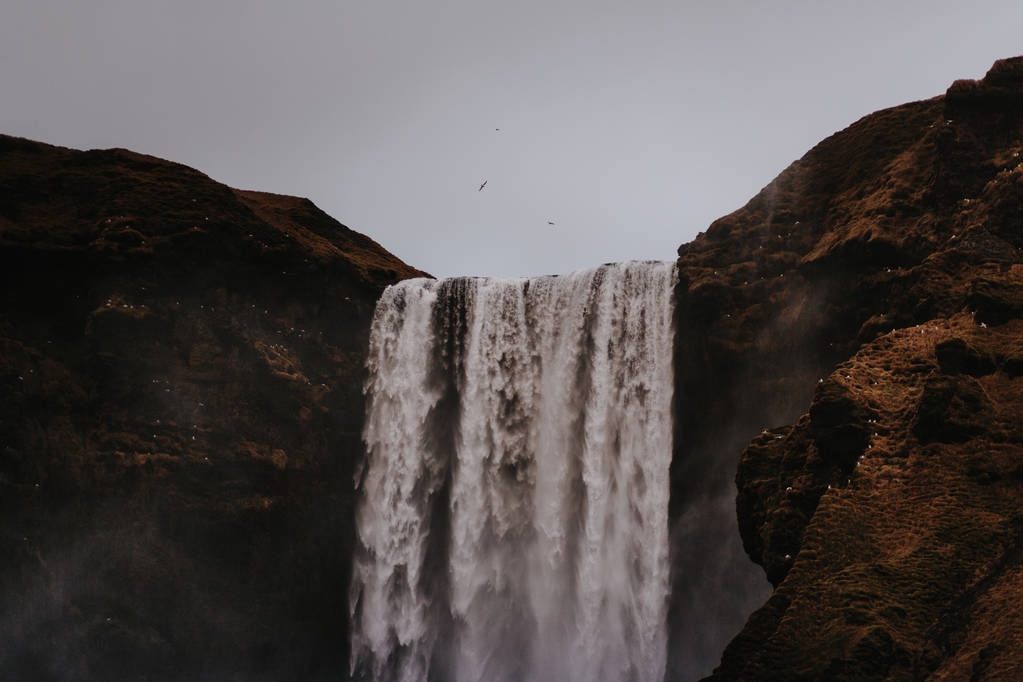 wodospad skogafoss w Islandzie - Zdjęcie, obraz