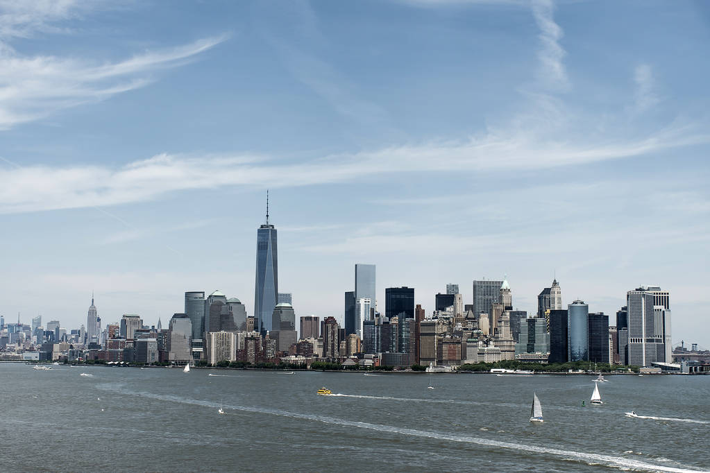 New York City USA Skyline Big Apple vue sur la rivière hudsen
 - Photo, image