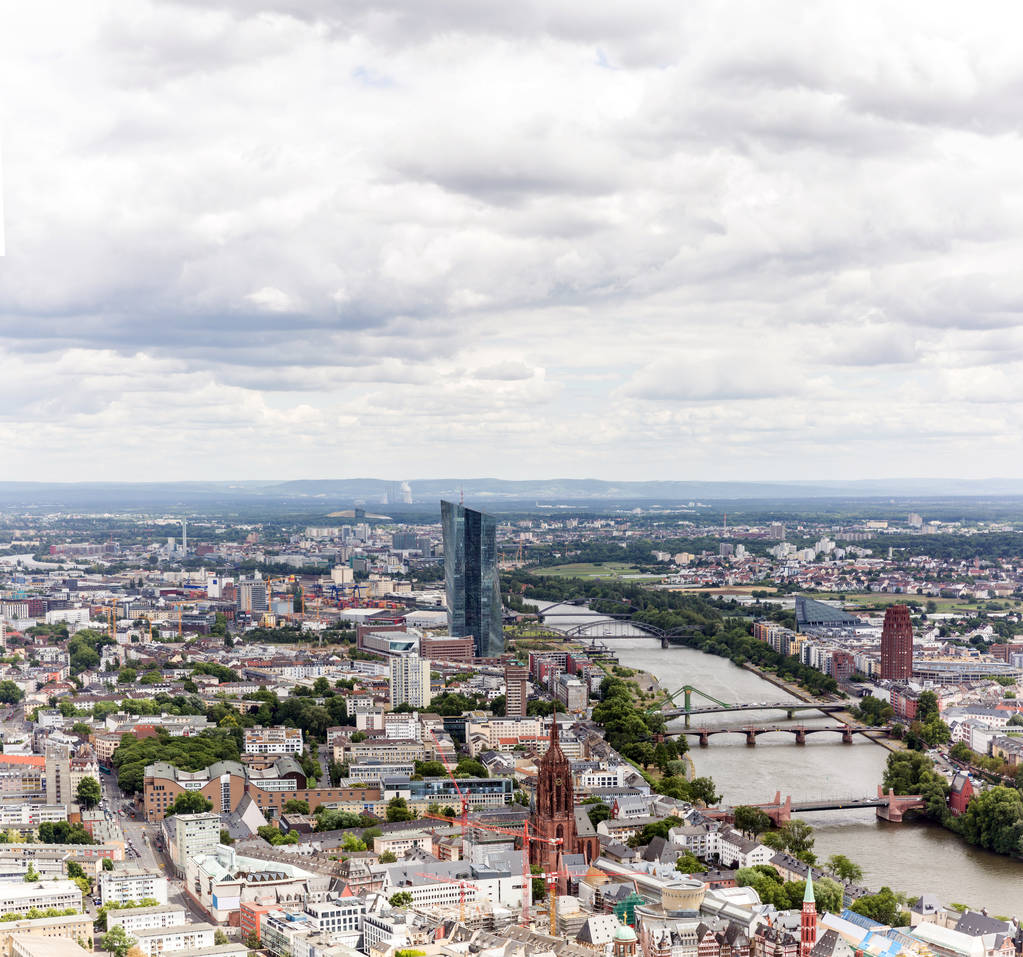 belangrijkste wolkenkrabbers in Frankfurt - Foto, afbeelding